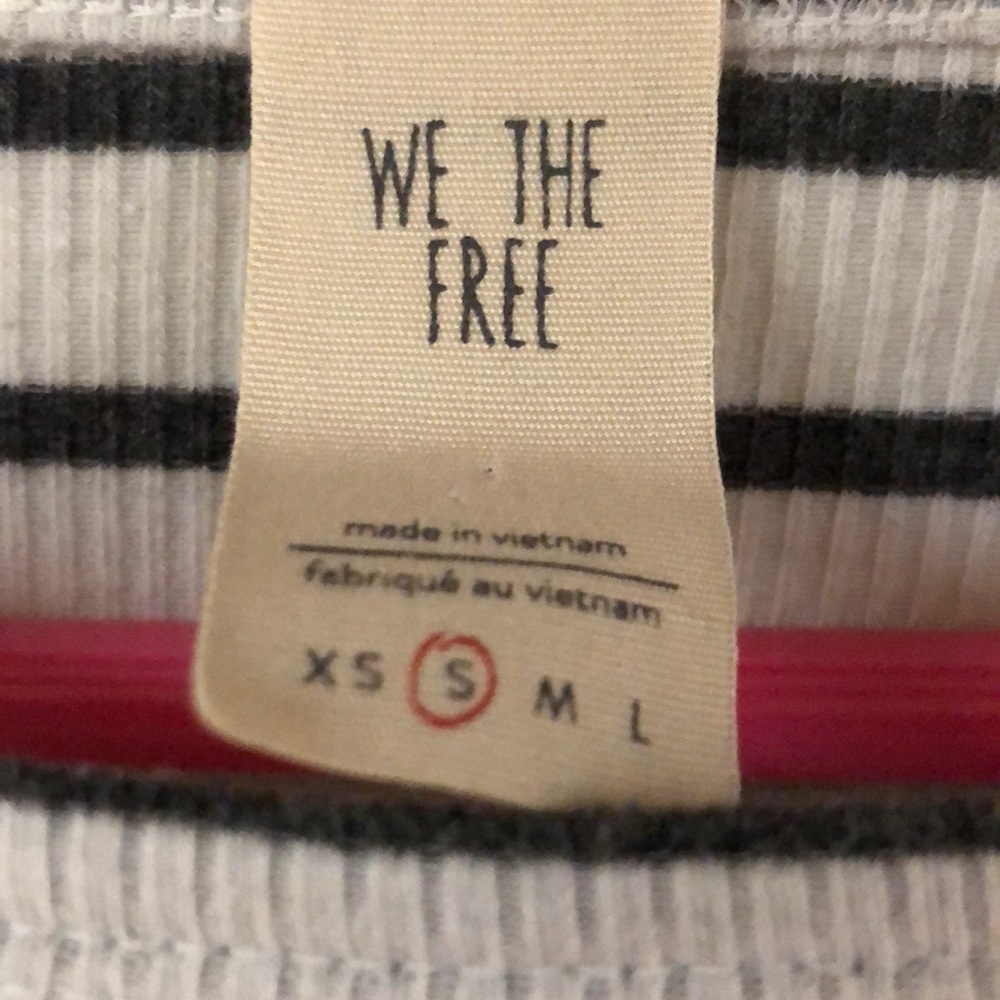 Free People Good Finds Stripe Bell Sleeve Top - Picture 5 of 6